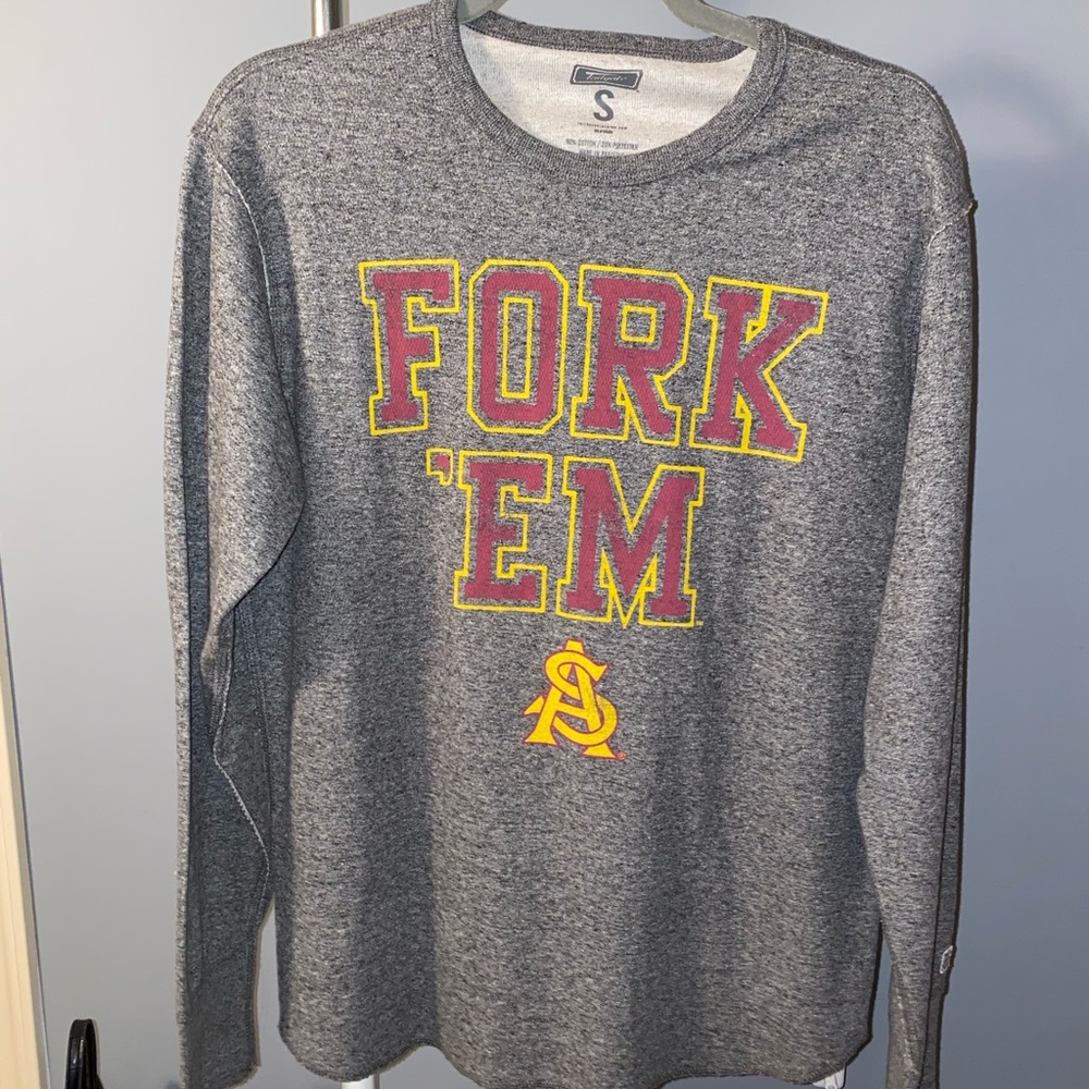 ASU fork em thermal shirt